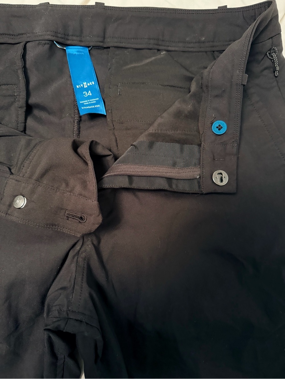 Kit and Ace Men's Black Dress Pants